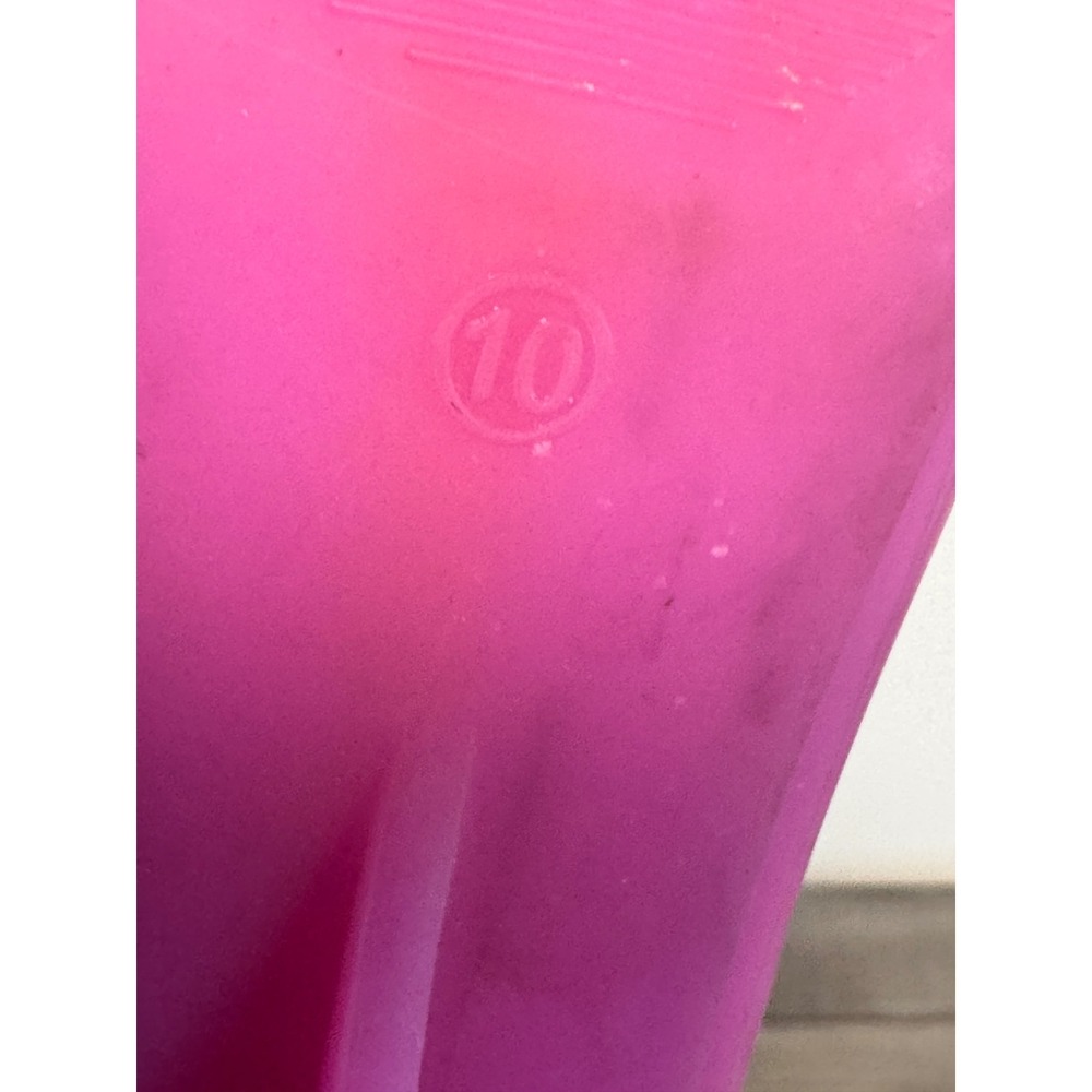 Jeffrey Campbell Petra Pink Jelly Mules Square Toe Slide Sandals Size 10 - Picture 5 of 8